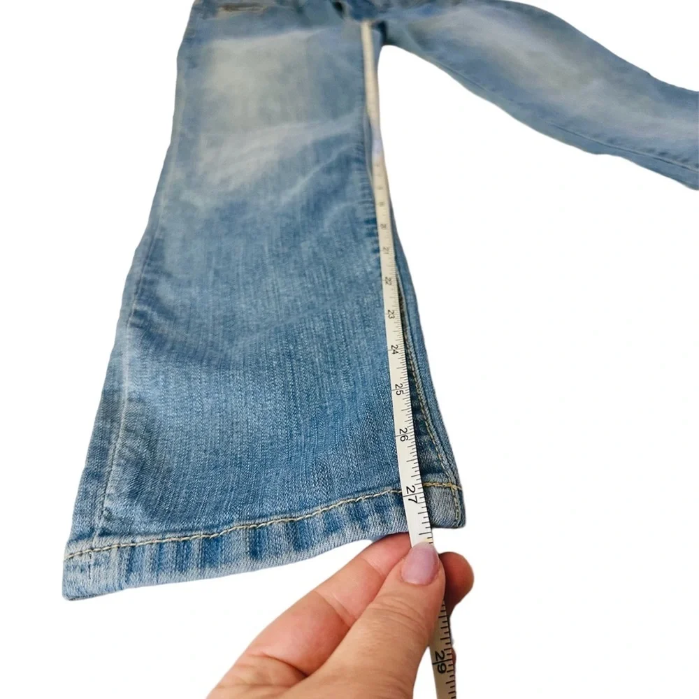 THE LIMITED 678 Denim Jeans Light Blue Wash Size 6 Straight Leg 5 Pockets Pants - Picture 8 of 9